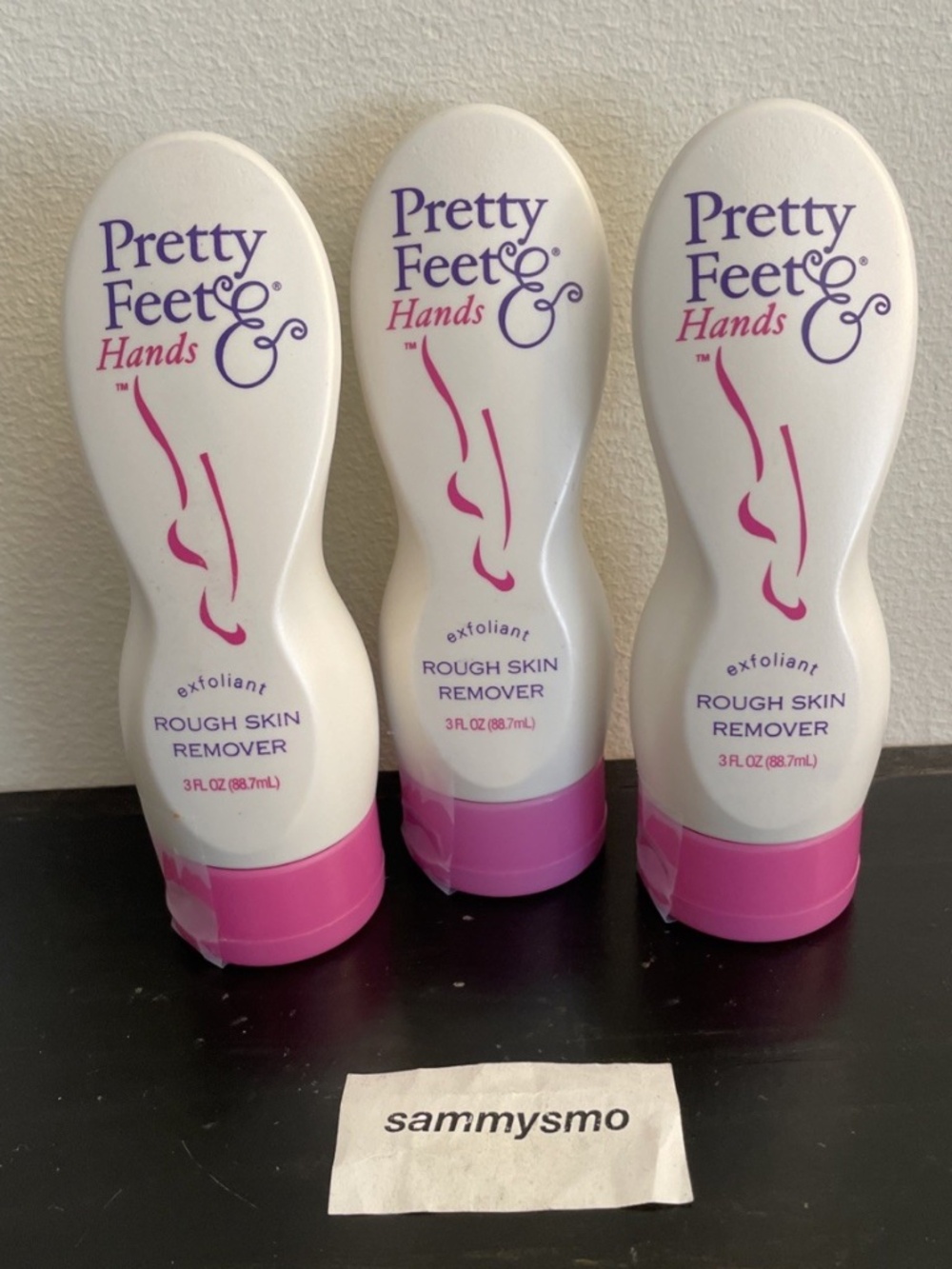 Pretty Feet and Hands Exfoliant Rough Skin Remover 3 oz., x3 exp: 07 &09/28